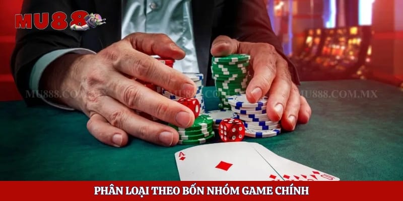 Game Bài Đổi Thưởng 789club - Khám Phá Các Nhóm Game Mu88z 6 Phân loại theo bốn nhóm game chính